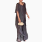 Damen-Set aus asymmetrischem Oberteil und lockerer Hose