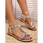 👡 Flache Boho-Sandalen aus PU-Leder für Frauen