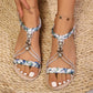 👡 Flache Boho-Sandalen aus PU-Leder für Frauen