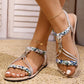 👡 Flache Boho-Sandalen aus PU-Leder für Frauen