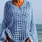 🎉Limited Sale🎉Frauen lässig solide Farbe häkeln stricken Top