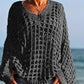 🎉Limited Sale🎉Frauen lässig solide Farbe häkeln stricken Top