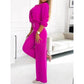 🌸Neue Ankunft 50%OFF💖 Damen Mode V-Ausschnitt Top und Hose Set