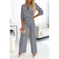 🌸Neue Ankunft 50%OFF💖 Damen Mode V-Ausschnitt Top und Hose Set