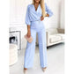 🌸Neue Ankunft 50%OFF💖 Damen Mode V-Ausschnitt Top und Hose Set
