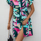 ✨ Damenmode Blumendruck Kurzarm Shirt Kleid