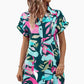 ✨ Damenmode Blumendruck Kurzarm Shirt Kleid