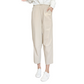Damen Casual Straight Cropped Pants
