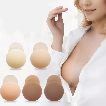 💞Kaufe 1 und erhalte 1 GRATIS dazu!🌈Nahtlose, selbstklebende Brustwarzenabdeckungen mit Push-up-Effekt für Damen