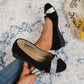💃Leichte, modische Damenschuhe mit Strass und Keilabsatz