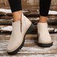 📢📢50%Rabatt!!!🎉🥾 Damenschuhe trendig und komfortabel, runde Spitze mit Zip 🌟👢