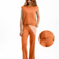 Lässiges ärmelloses Damen-Top und Hosen-Set