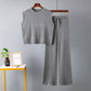 Lässiges ärmelloses Damen-Top und Hosen-Set