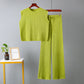Lässiges ärmelloses Damen-Top und Hosen-Set