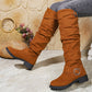 Damenstiefel mit Knickeleder und Schnallenriemen