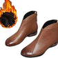 Damen-Stiefel aus PU-Leder mit Fleecefutter