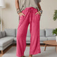 Damen bequeme Weitbeinhose mit elastischem Bund