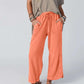Damen bequeme Weitbeinhose mit elastischem Bund