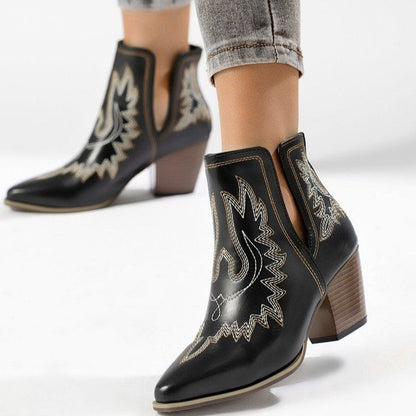 Damenmode Spitz zulaufende Stiefeletten