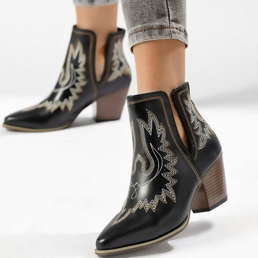 Damenmode Spitz zulaufende Stiefeletten