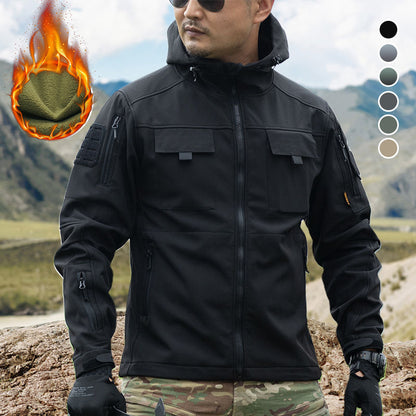 🚀 Kostenloser Versand + 50% Rabatt 🔥 Taktische Herren-Winterjacke – warm gefüttert, ideal für Outdoor & Bergsteigen