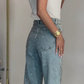 👖Straight-Jeans mit Strassbesatz – bequem, stretch & figurbetont