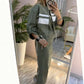 ❄️LETZTER TAG – 57% RABATT 💖 Damen-Set aus Stehkragenjacke und Kleid