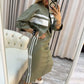 DAMEN-SET MIT STEHKRAGENJACKE & KLEID
