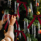 🎉Elegante Weihnachtsband-Schleife als Christbaumschmuck