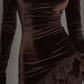Elegantes asymmetrisches Kleid mit Spitzenbesatz für Damen | Komfortabel und stilvoll
