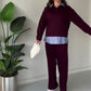 🎁Begrüßen Sie Weihnachten mit 60 % Rabatt💥2-teiliges Set aus langärmeligem Oberteil und Hose für Damen