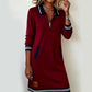 Kleid mit Kragen und langen Ärmeln für Damen
