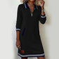 Kleid mit Kragen und langen Ärmeln für Damen