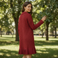 Kurz-A-Linien-Kleid mit funkelndem Revers für Damen