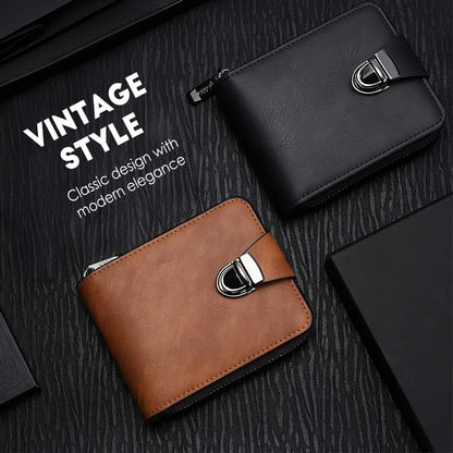 👔 Vintage-Stil Herren-Geldbörse – Retro-Ästhetik &amp; Moderne Praktik! Kompakt &amp; Langlebig! ✨