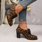 Damen Schnürpumps mit Blockabsatz