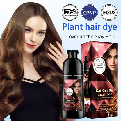 🍎 JETZT 50 % RABATT!✨ Sofortige Haarfärbeshampoo mit Kräuterextrakten für Männer & Frauen