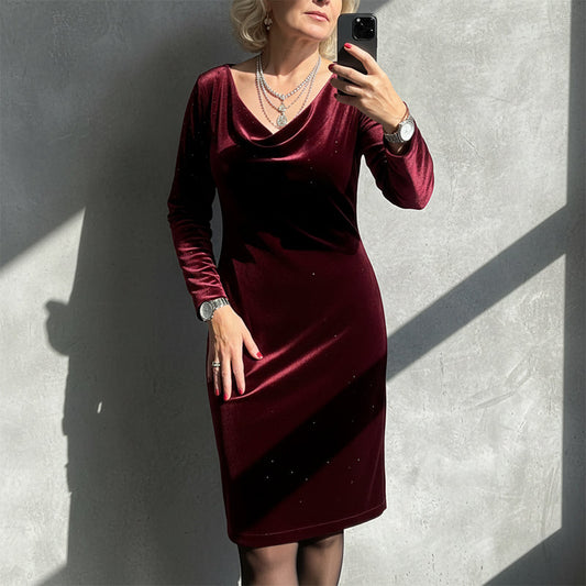 👗Langärmeliges Kleid Sparkle für Damen✨