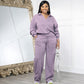 🔥Fröhliches Neujahr! 53% auf alles 🎊⏰Damen Sweatshirt Set V-Ausschnitt Langarm Jogginganzug Baumwolle Freizeit Homeoffice