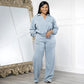 🔥Fröhliches Neujahr! 53% auf alles 🎊⏰Damen Sweatshirt Set V-Ausschnitt Langarm Jogginganzug Baumwolle Freizeit Homeoffice