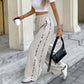 Damen Freizeithose mit weitem Bein und Kordelzug