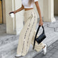 Damen Freizeithose mit weitem Bein und Kordelzug