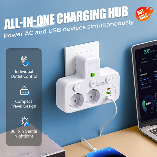 📢📢 55 %  RABATT !! ⏰Intelligente Steckdosenleiste mit USB-Anschlüssen