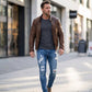 💞 Über 100.000 verkauft! ⭐ Modische zerrissene Skinny-Jeans für Herren