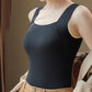 👚 50% RABATT! 🔥 Damen Thermo-Tanktop mit U-Ausschnitt – Integrierter BH, Nahtlos & Perfekt zum Unterziehen 🏃‍♀️