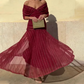 🎁2026 Neuheiten 50 % RABATT💥Bohemian-Maxikleid mit V-Ausschnitt und gerafftem Mesh-Stoff