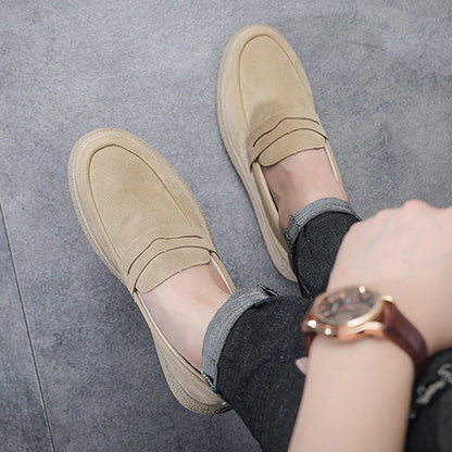 Herren Slipper in Wildleder-Optik mit dicker Sohle