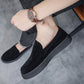 Herren Slipper in Wildleder-Optik mit dicker Sohle