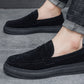 Herren Slipper in Wildleder-Optik mit dicker Sohle