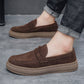 Herren Slipper in Wildleder-Optik mit dicker Sohle